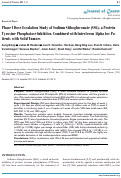 Cover page: Phase I Dose Escalation Study of Sodium Stibogluconate (SSG), a Protein Tyrosine Phosphatase Inhibitor, Combined with Interferon Alpha for Patients with Solid Tumors