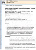 Cover page: Global analysis of phosphorylation and ubiquitylation cross-talk in protein degradation