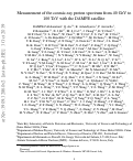 Cover page: Measurement of the cosmic ray proton spectrum from 40 GeV to 100 TeV with the DAMPE satellite