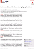 Cover page: Depletion of Extracellular Chemokines by Aspergillus Melanin