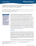 Cover page: Transplant-associated thrombotic microangiopathy in pediatric patients: pre-HSCT risk stratification and prophylaxis