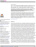 Cover page: An IL-18-centered inflammatory network as a biomarker for cerebral white matter injury