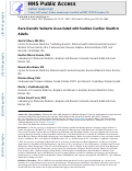 Cover page: Rare Genetic Variants Associated With Sudden Cardiac Death in Adults