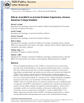 Cover page: Effects of ALDH2∗2 on Alcohol Problem Trajectories of Asian American College Students