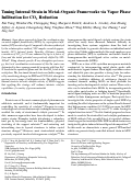 Cover page: Tuning Internal Strain in Metal–Organic Frameworks via Vapor Phase Infiltration for CO2 Reduction