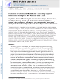 Cover page: Evaluation of a computer-based and counseling support intervention to improve HIV patients’ viral loads