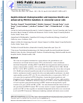 Cover page: Aspirin-Induced Chemoprevention and Response Kinetics Are Enhanced by PIK3CA Mutations in Colorectal Cancer Cells