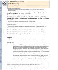 Cover page: Comparative Evaluation of Strategies for Quantifying Signaling Pathway Proteins in Ewing Sarcoma