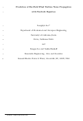 Cover page: Prediction of far-field wind turbine noise propagation with parabolic equation