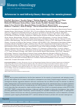 Cover page: Advances in multidisciplinary therapy for meningiomas.