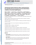 Cover page: Unsupervised Online Paired Associates Learning Task from the Cambridge Neuropsychological Test Automated Battery (CANTAB®) in the Brain Health Registry.