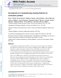 Cover page: Development of a Geropathology Grading Platform for nonhuman primates