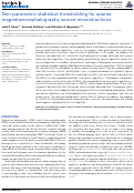 Cover page: Non-Parametric Statistical Thresholding for Sparse Magnetoencephalography Source Reconstructions