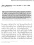 Cover page: Large-scale production of lentiviral vector in a closed system hollow fiber bioreactor