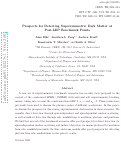 Cover page: Prospects for detecting supersymmetric dark matter at Post-LEP benchmark points