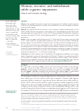 Cover page: Memory, executive, and multidomain subtle cognitive impairment