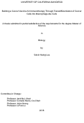 Cover page: Building a Cancer Vaccine for Immunotherapy Through Transdifferentiation of Cancer Cells into Macrophage-like Cells