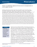 Cover page: Choice of conditioning regimens for bone marrow transplantation in severe aplastic anemia.