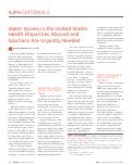 Cover page: Water Access in the United States: Health Disparities Abound and Solutions Are Urgently Needed