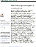 Cover page: Predicting the environmental suitability for onchocerciasis in Africa as an aid to elimination planning