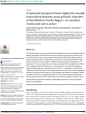 Cover page: Chlamydial and gonorrheal neglected sexually transmitted diseases among Pacific Islanders of the Western Pacific Region—A narrative review and call to action