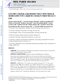 Cover page: Glycemic Control and Urinary Tract Infections in Women with Type 1 Diabetes: Results from the DCCT/EDIC