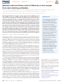 Cover page: Epistasis reduces fitness costs of influenza A virus escape from stem-binding antibodies