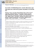 Cover page: Association of CAV1/CAV2 Genomic Variants with Primary Open-Angle Glaucoma Overall and by Gender and Pattern of Visual Field Loss