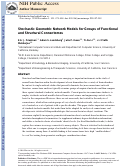 Cover page: Stochastic geometric network models for groups of functional and structural connectomes