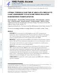 Cover page: Optimal Threshold and Time of Absolute Lymphocyte Count&nbsp;Assessment for Outcome Prediction after Bone Marrow&nbsp;Transplantation.