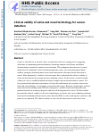 Cover page: Clinical validity of saliva and novel technology for cancer detection