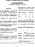 Cover page: Paraphrases of Counterfactual and Causal Conditionals