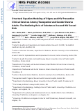 Cover page: Structural Equation Modeling of Stigma and HIV Prevention Clinical Services Among Transgender and Gender Diverse Adults: The Mediating Role of Substance Use and HIV Sexual Risk.