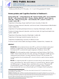 Cover page: Homocysteine and cognitive function in Parkinson's disease