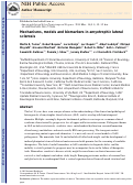 Cover page: Mechanisms, models and biomarkers in amyotrophic lateral sclerosis