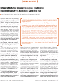 Cover page: Efficacy of initiating tobacco dependence treatment in inpatient psychiatry: a randomized controlled trial.