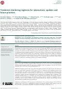 Cover page: Treatment-shortening regimens for tuberculosis: updates and future priorities.