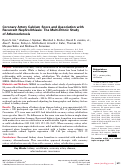 Cover page: Coronary Artery Calcium Score and Association with Recurrent Nephrolithiasis: The Multi-Ethnic Study of Atherosclerosis