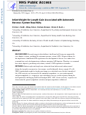 Cover page: Infant weight-for-length gain associated with autonomic nervous system reactivity