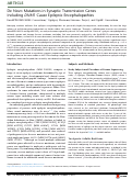 Cover page: De Novo Mutations in Synaptic Transmission Genes Including DNM1 Cause Epileptic Encephalopathies