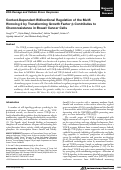 Cover page: Context-dependent bidirectional regulation of the mutS homolog 2 by transforming growth factor β contributes to chemoresistance in breast cancer cells