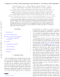 Cover page of Comparison of point cloud and image-based models for calorimeter fast simulation