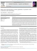 Cover page: White matter hyperintensities in diverse populations: A systematic review of literature in the United States