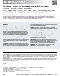 Cover page: Functional Prostacyclin Synthase Promoter Polymorphisms. Impact in Pulmonary Arterial Hypertension