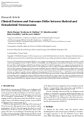 Cover page: Clinical Features and Outcomes Differ between Skeletal and Extraskeletal Osteosarcoma