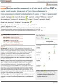 Cover page: Next-generation sequencing of microbial cell-free DNA for rapid noninvasive diagnosis of infectious diseases in immunocompromised hosts