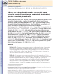 Cover page: Safety and efficacy of ceftriaxone for amyotrophic lateral sclerosis: a multi-stage, randomised, double-blind, placebo-controlled trial