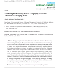 Cover page: Validating the Remotely Sensed Geography of Crime: A Review of Emerging Issues