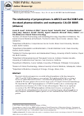 Cover page: The relationship of polymorphisms in ABCC2 and SLCO1B3 with docetaxel pharmacokinetics and neutropenia