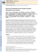 Cover page: Hierarchical Modularity and the Evolution of Genetic Interactomes across Species